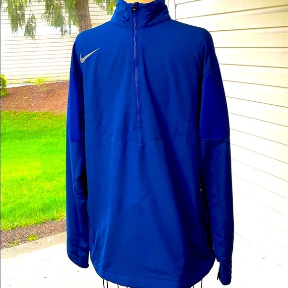 Nike Other - Men’s EUC NIKEGOLF Royal Blue Quarter-Zip Zippered Pullover Sz L Swoosh